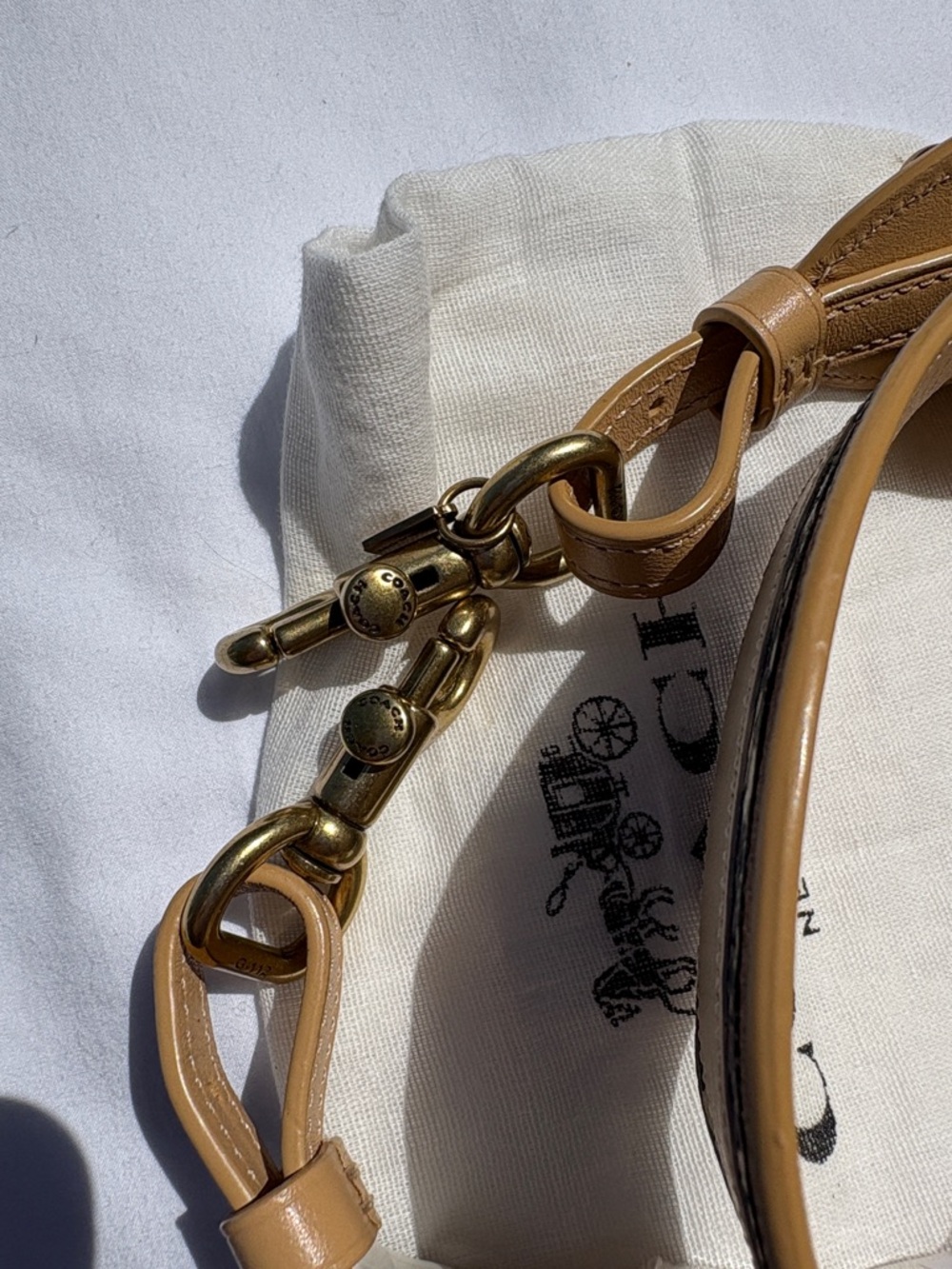 NWT COACH Novelty Strap With Wave Patchwork And Snakeskin Detail Style No. 68587 - Picture 4 of 5